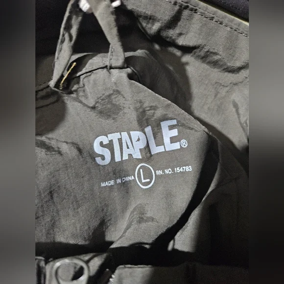 Staple Dark Gray Windbreaker Jacket - Picture 3 of 10